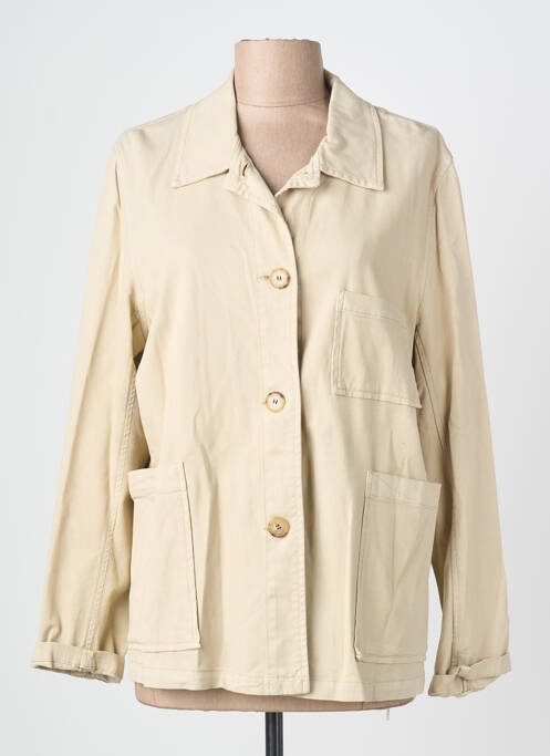 Veste casual coupe droite beige QUIET femme