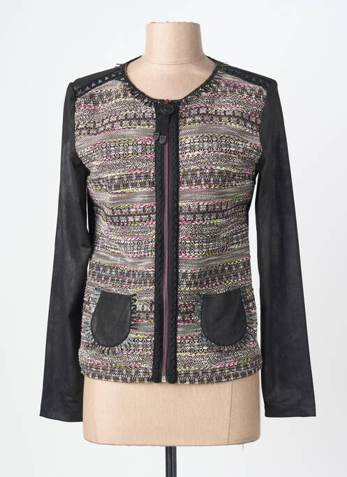 Veste casual col rond noir LOLESFILLES femme