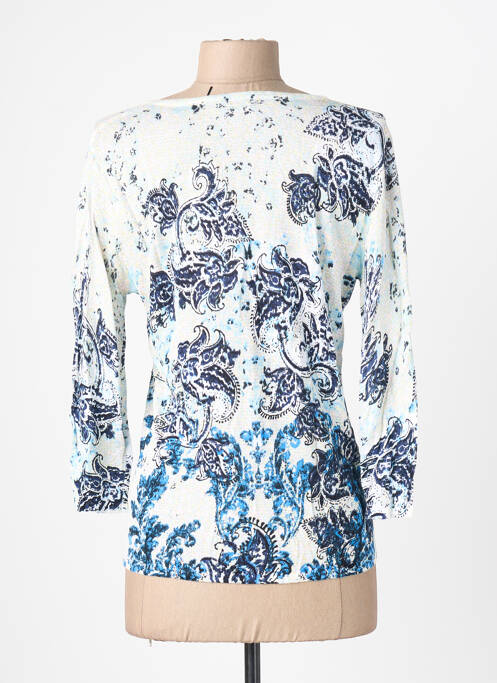 Gilet manches longues manches 3/4 bleu LEO & UGO femme
