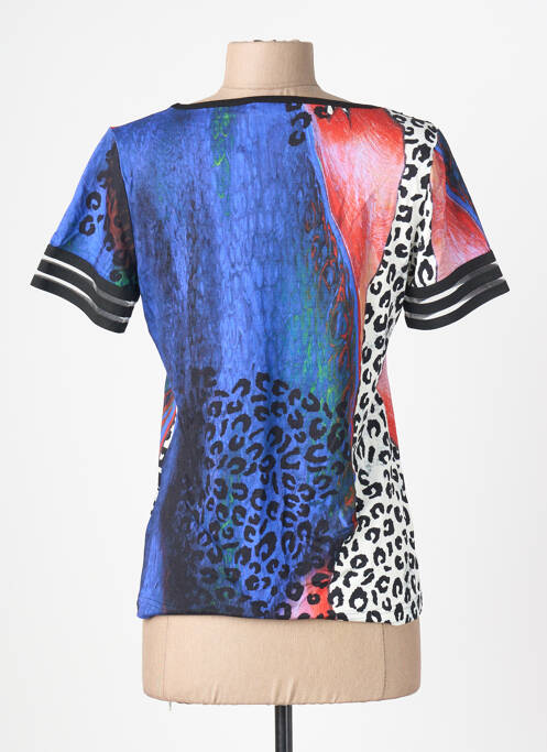 T-shirt stretch manches courtes bleu FILIPINE LAHOYA femme