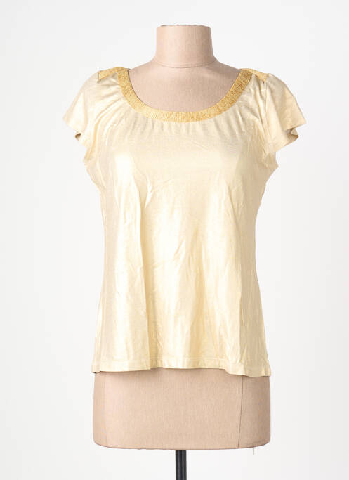 T-shirt stretch manches courtes or LOLESFILLES femme