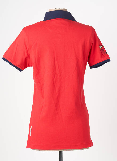 Polo broderie manches courtes rouge ARISTOW femme