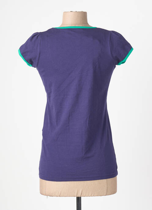 T-shirt sérigraphie avec strass manches courtes violet ROSALITA MC GEE femme
