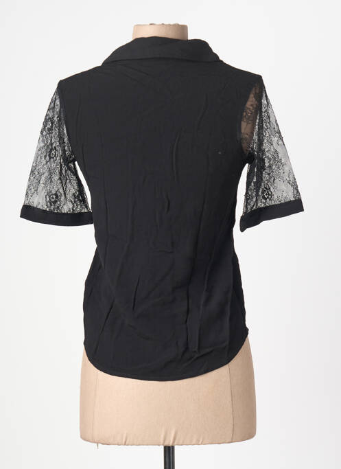 Top stretch manches courtes noir SCHOOL RAG femme