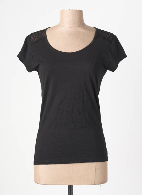 T-shirt stretch manches courtes noir CHIPIE femme
