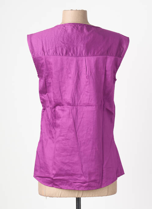 Top stretch sans manche violet ROSALITA MC GEE femme