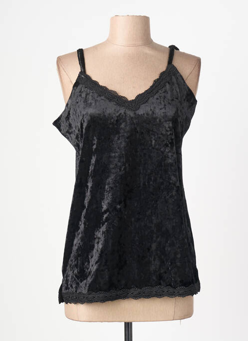 Top stretch fines bretelles noir ODEMAI femme