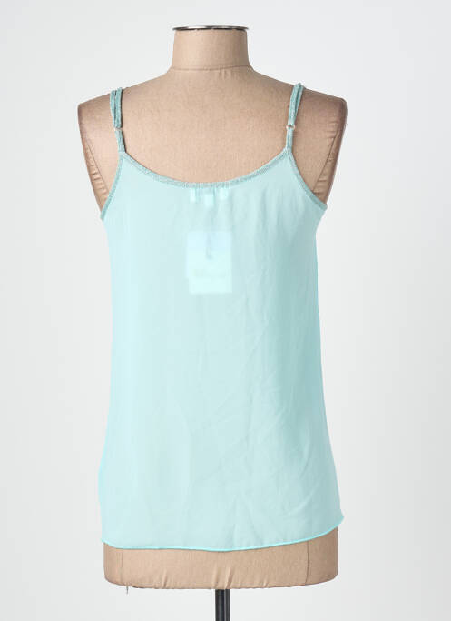 Top coupe fluide fines bretelles bleu ODEMAI femme