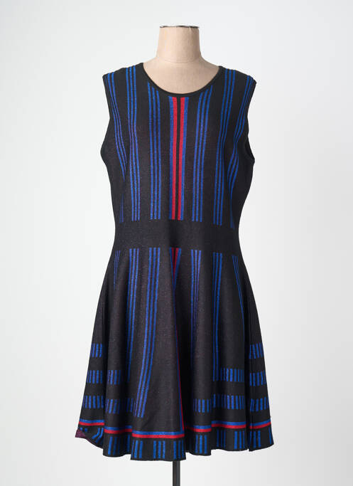 Robe mi-longue sans manche sans manche noir LEO & UGO femme
