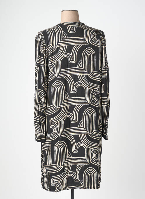 Robe mi-longue manches longues manches longues noir LA FEE MARABOUTEE femme