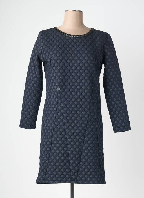Robe courte manches longues manches longues bleu LOLESFILLES femme