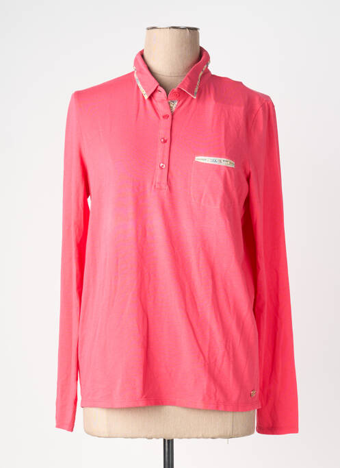 Polo manches longues manches longues rose HARRIS WILSON femme