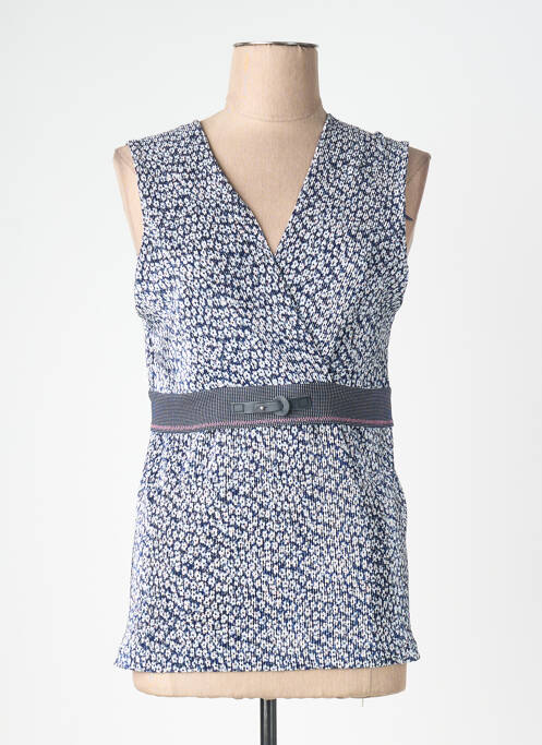 Top stretch sans manche bleu LOLESFILLES femme