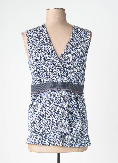 Top stretch sans manche bleu LOLESFILLES femme