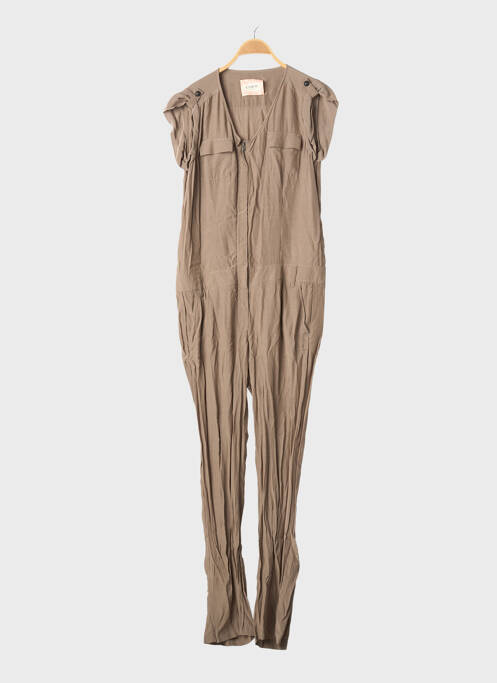 Combi-pantalon poches manches courtes marron CHIPIE femme