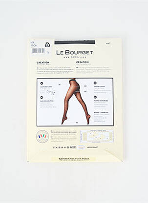 Collants stretch noir LE BOURGET femme