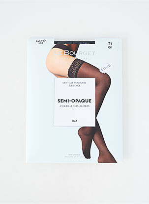 Bas stretch noir LE BOURGET femme