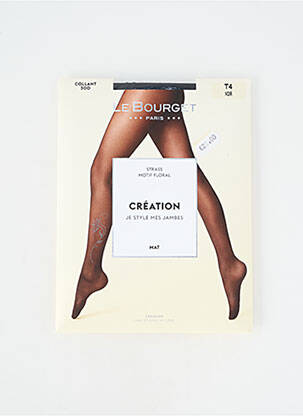 Collants stretch noir LE BOURGET femme