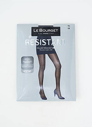 Collants elastique à la taille noir LE BOURGET femme