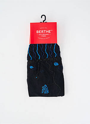 Collants imprimé fantaisie noir BERTHE AUX GRANDS PIEDS femme