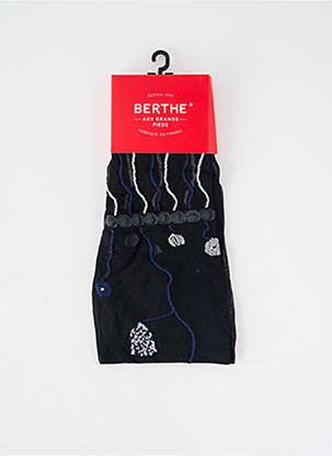 Collants imprimé fantaisie noir BERTHE AUX GRANDS PIEDS femme
