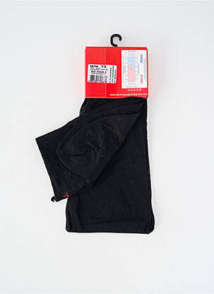 Collants imprimé fantaisie noir BERTHE AUX GRANDS PIEDS femme