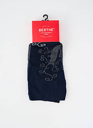 Collants bas/collant bleu BERTHE AUX GRANDS PIEDS femme