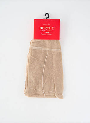Collants stretch beige BERTHE AUX GRANDS PIEDS femme