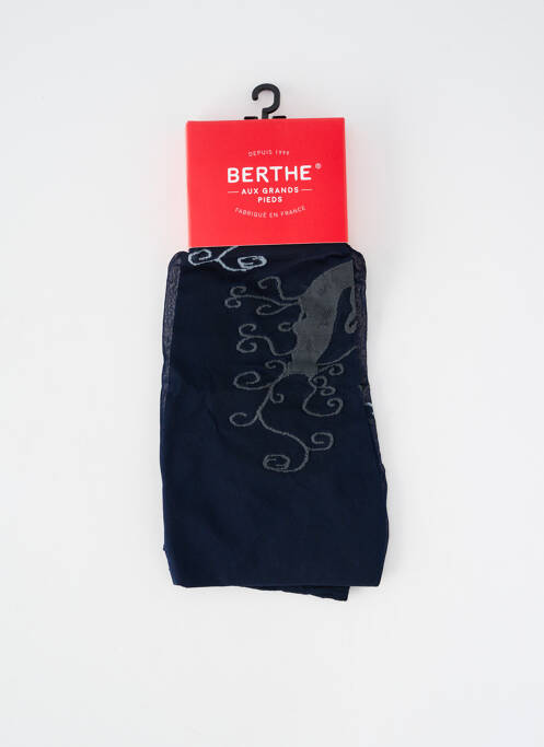 Collants bas/collant bleu BERTHE AUX GRANDS PIEDS femme
