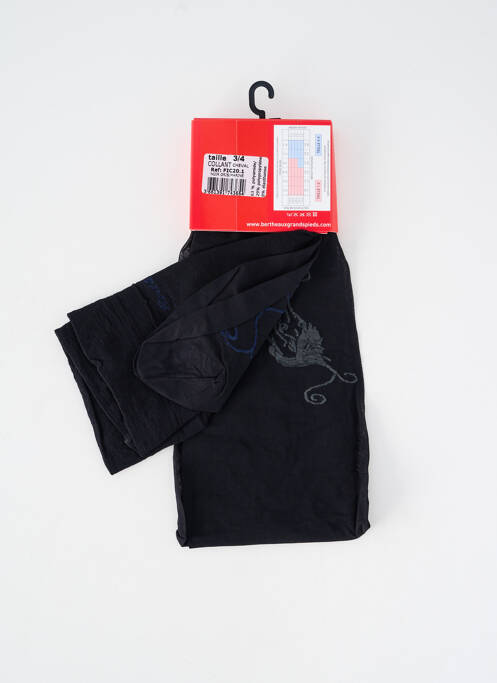 Collants bas/collant noir BERTHE AUX GRANDS PIEDS femme