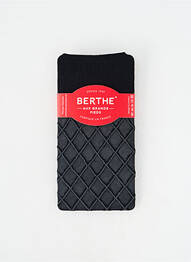 Chaussettes tissage résille noir BERTHE AUX GRANDS PIEDS femme