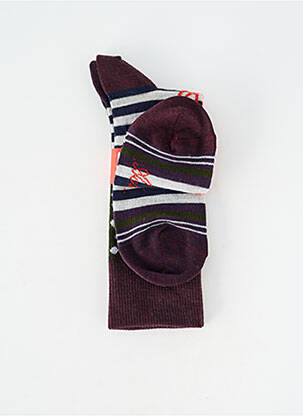 Chaussettes coutures renforcées vert BERTHE AUX GRANDS PIEDS femme
