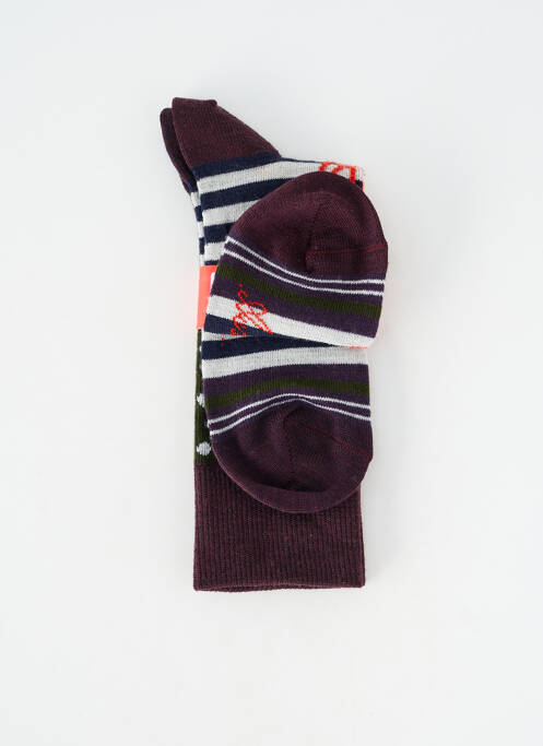 Chaussettes coutures renforcées vert BERTHE AUX GRANDS PIEDS femme