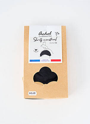 Culotte menstruelle stretch noir ACHEL femme