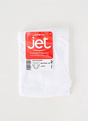 Slip elastique à la taille blanc JET homme