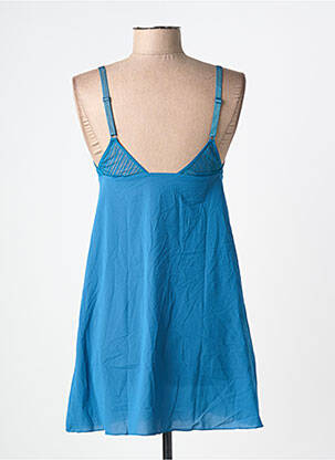 Nuisette/combinette manches bretelles ajustables bleu SIMONE PERELE femme