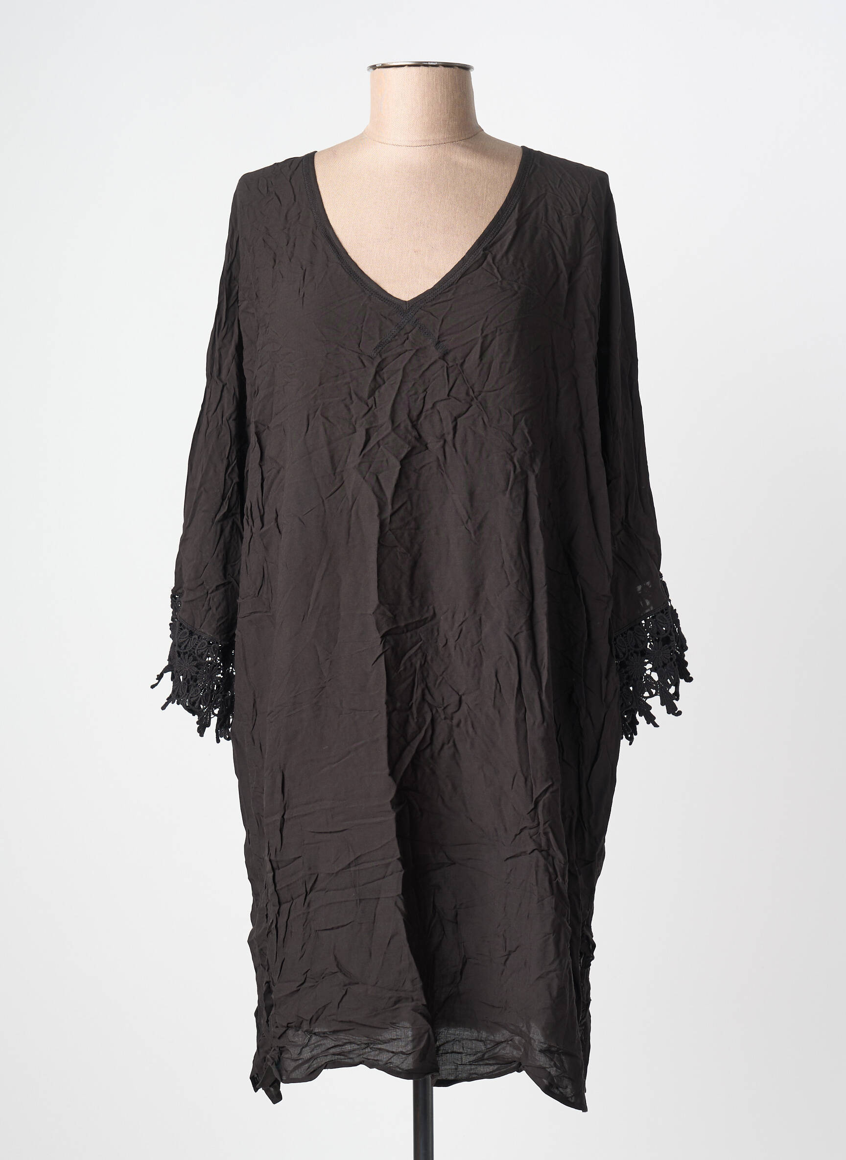Robe de plage fermeture liens à nouer noir O'NEILL femme