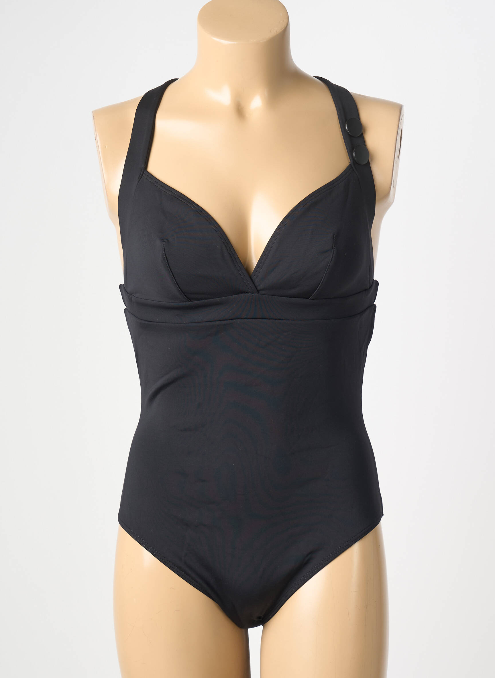 Maillot de bain 1 pièce stretch noir SIMONE PERELE femme
