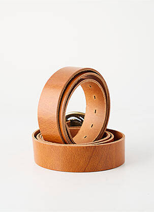 Ceinture effet matière satinée marron YOLETE femme