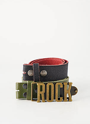 Ceinture effet matière satinée vert YOLETE femme