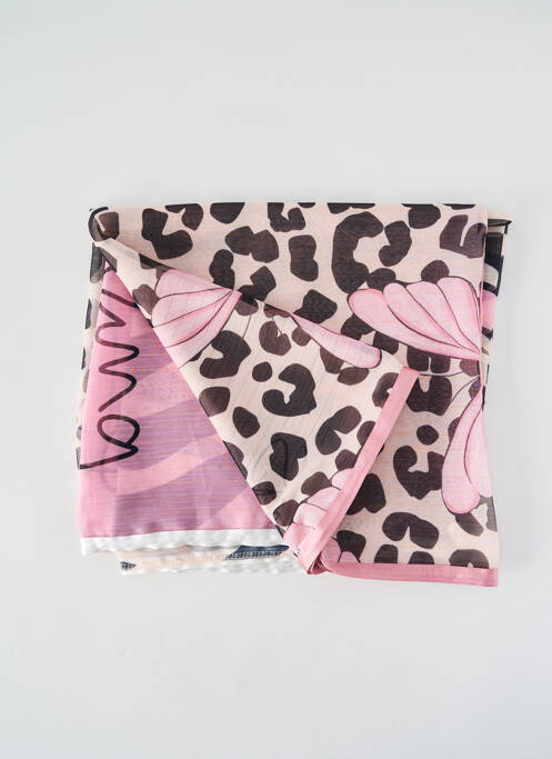 Foulard imprimé animal rose SHANNA femme