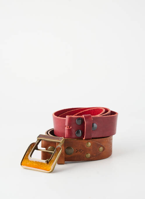 Ceinture coutures renforcées rouge YOLETE femme