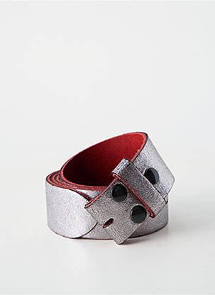 Ceinture effet matière satinée argent YOLETE femme