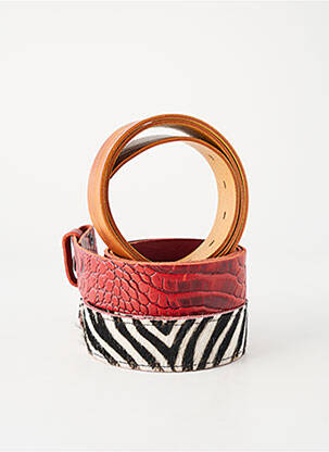 Ceinture coutures renforcées rouge YOLETE femme