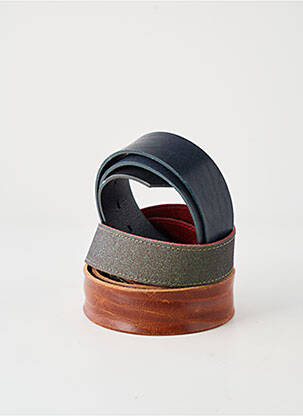 Ceinture tissage simili-cuir bleu YOLETE femme