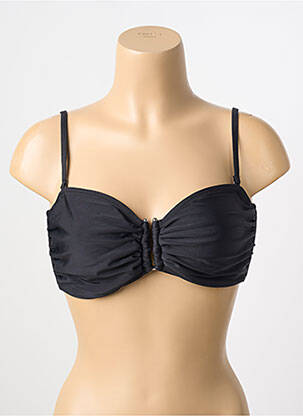 Haut de maillot de bain stretch haut bandeau noir LAGON BLEU femme