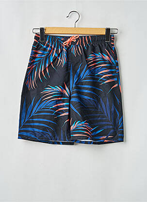 Short de bain effet matière satinée noir SUN PROJECT garçon