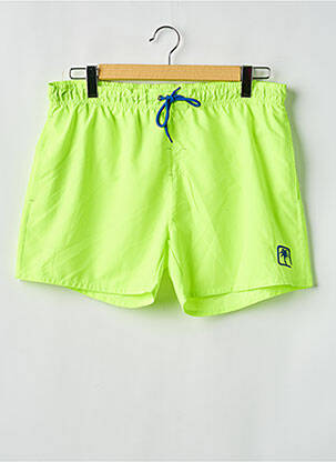 Short de bain fermeture liens à nouer jaune SUN PROJECT homme
