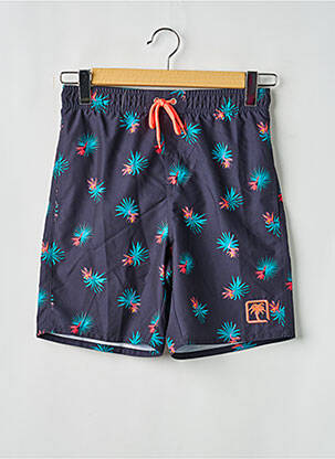 Short de bain imprimé fantaisie bleu SUN PROJECT homme