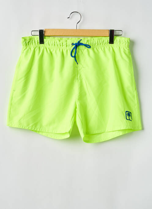 Short de bain fermeture liens à nouer jaune SUN PROJECT homme